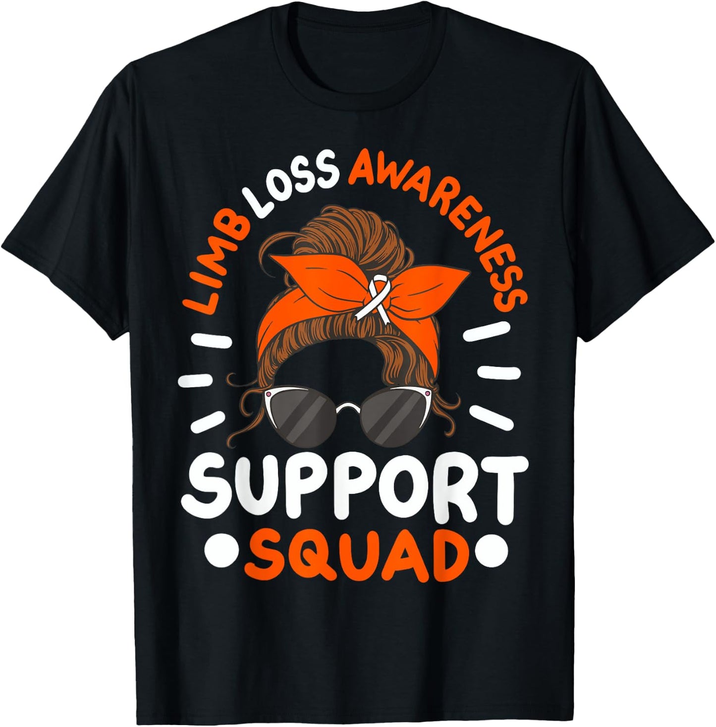 Limb Loss Awareness Support Squad T-Shirt - T-Shirt | Black