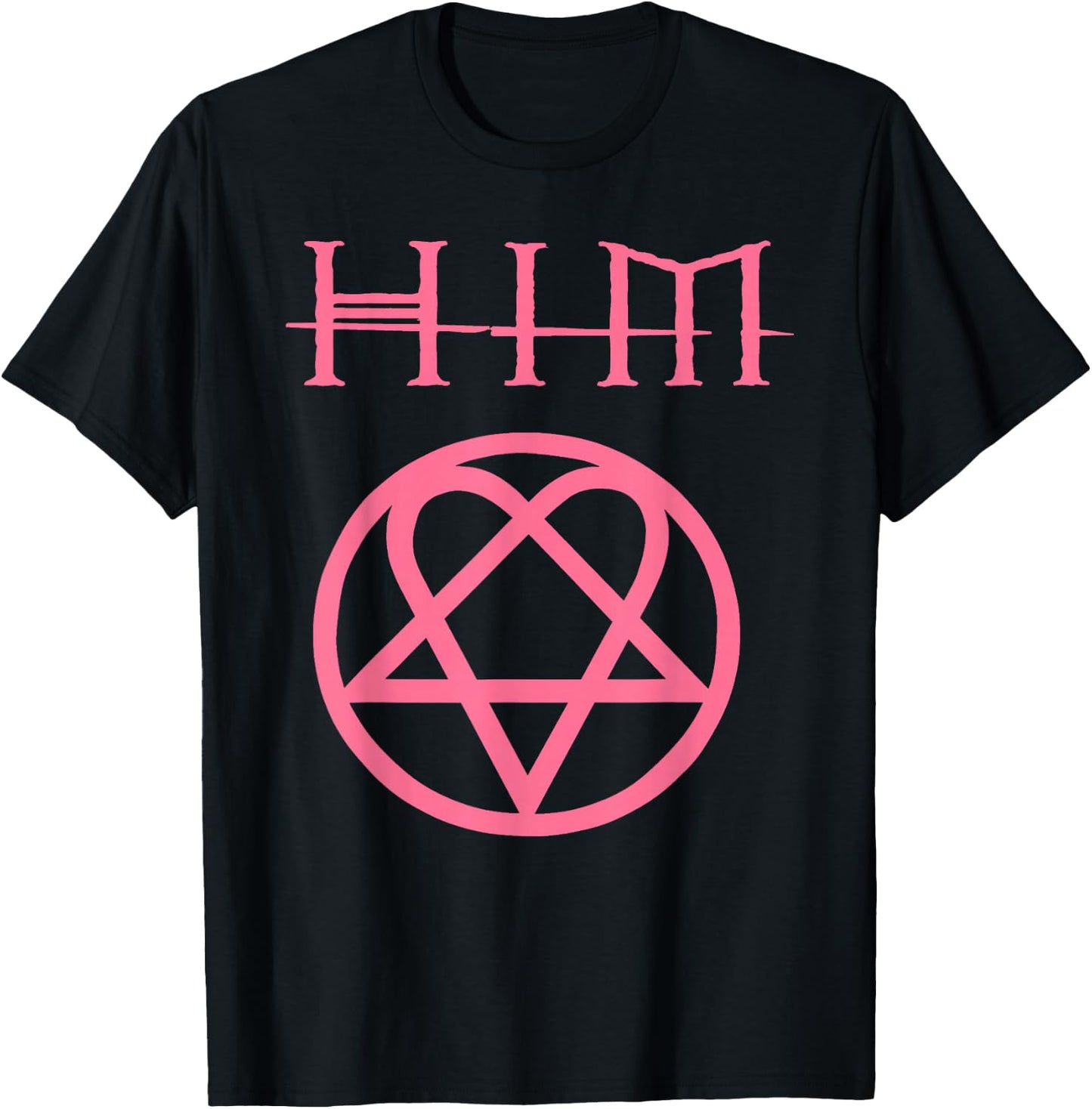 Ville Valo - Pink HeartGram , black T-Shirt - T-Shirt | Black