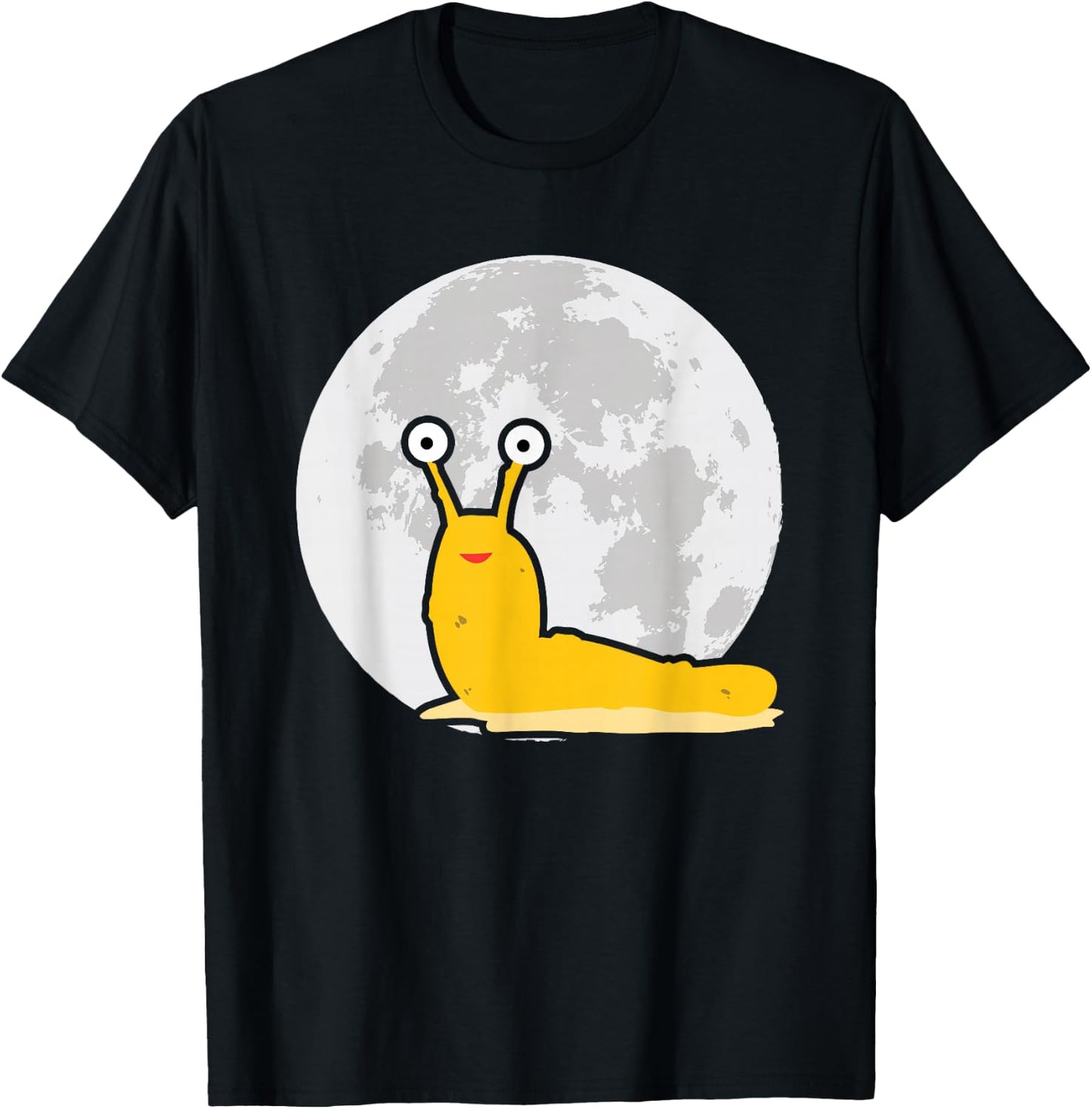 Moon Banana Slug Malacology T-Shirt - T-Shirt | Black