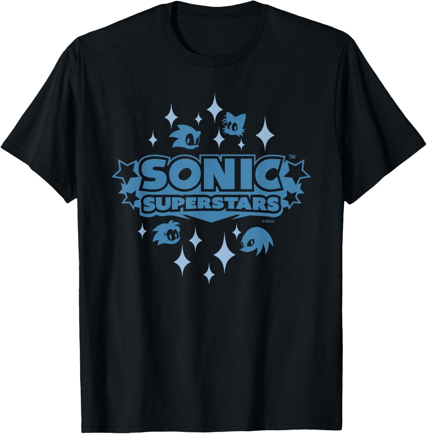 Sonic the Hedgehog, Sonic Superstars - Iconic (Blue) T-Shirt - T-Shirt | Black