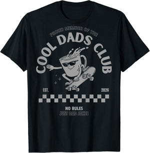 (Auf der Rückseite) Stolzes Mitglied des Cool Dads Club Vatertag T-Shirt - T-Shirt | Black