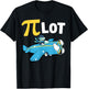 Happy Pi Day Pilot Penguin Kids Math Teachers Students T-Shirt - T-Shirt | Black