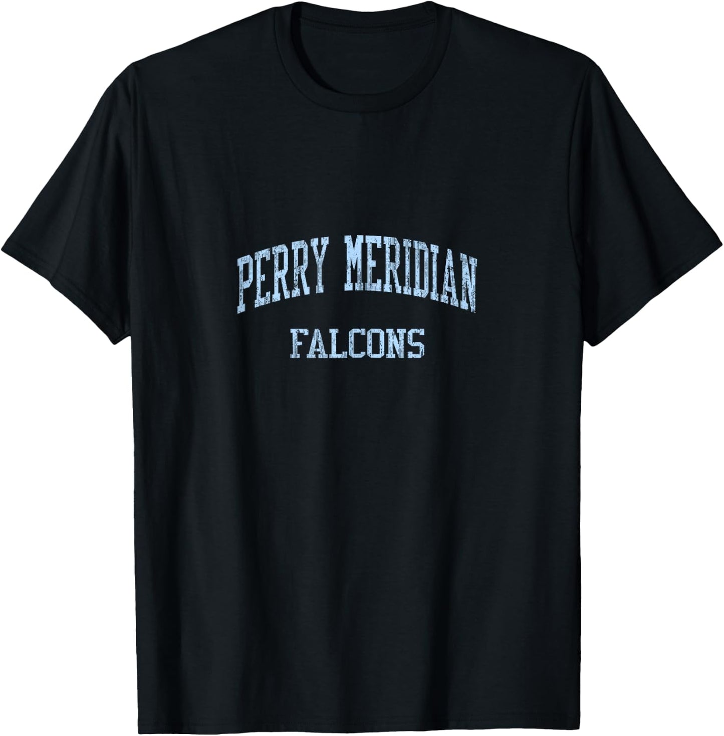 Perry Meridian High School HS Indianapolis in Vintage Sports T-Shirt - T-Shirt | Black