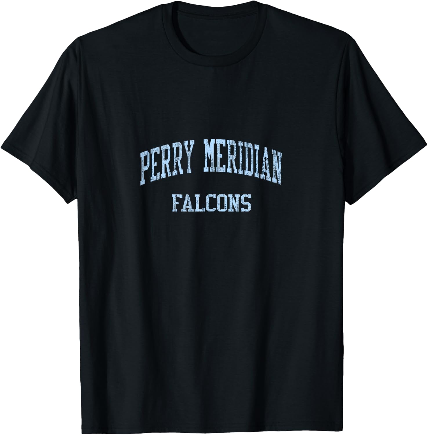 Perry Meridian High School HS Indianapolis in Vintage Sports T-Shirt - T-Shirt | Black