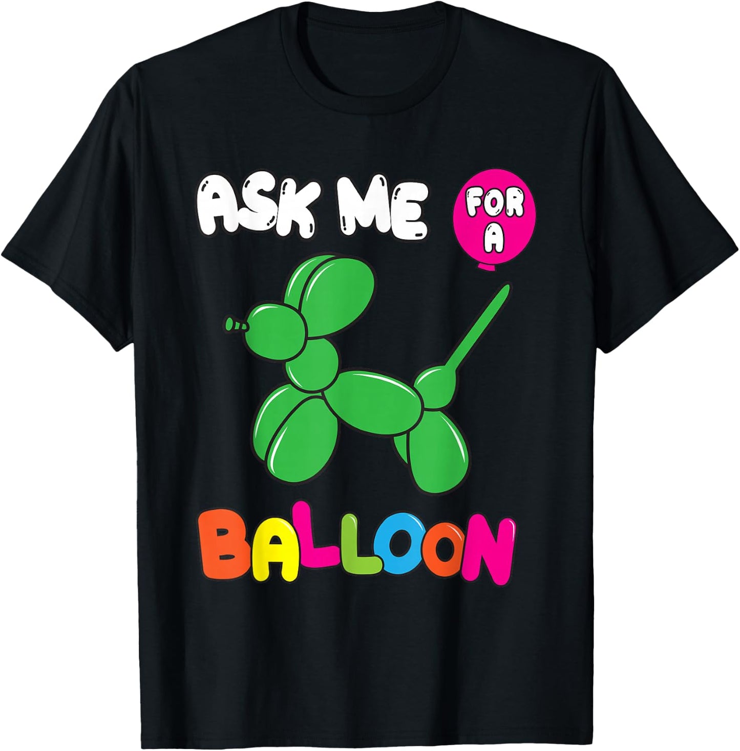 Funny Balloon Artist Twister Animal Twisting Balloons Lovers T-Shirt - T-Shirt | Black