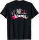 Matching Valentine's Day Galentines Gang Cute Leopard Hearts T-Shirt - T-Shirt | Black