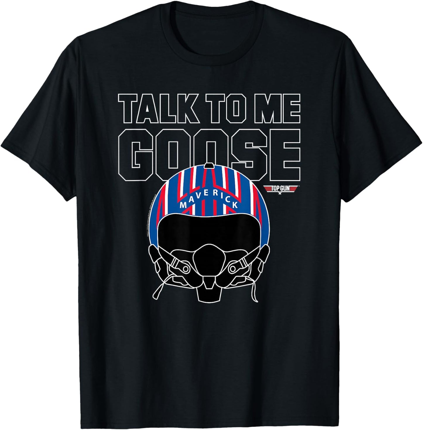 Top Gun Talk To Me Goose Maverick Helmet,Sleeveless T-Shirt - T-Shirt | Black