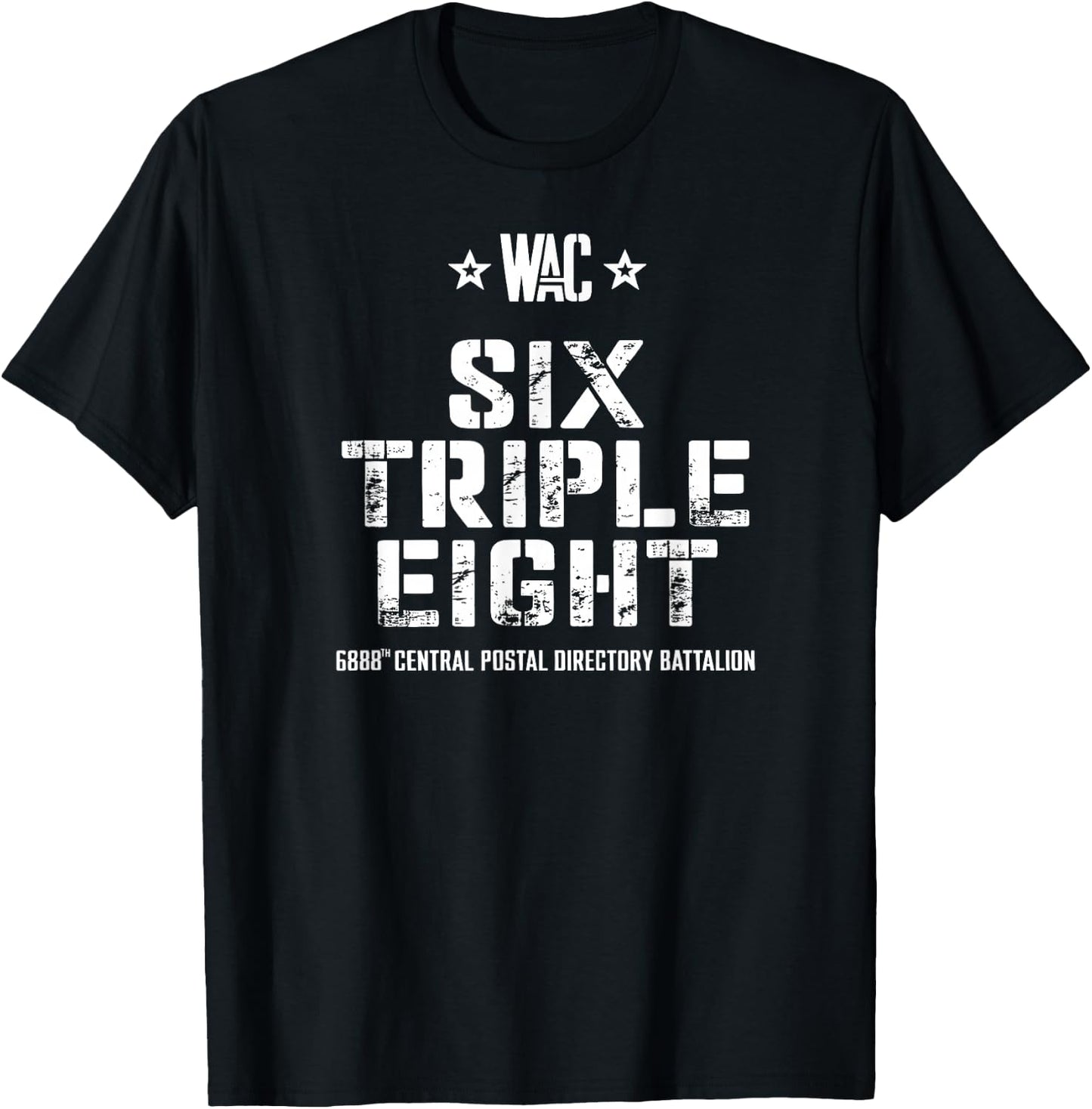 6888th Central Postal Directory Battalion 6 Triple 8th T-Shirt - T-Shirt | Black