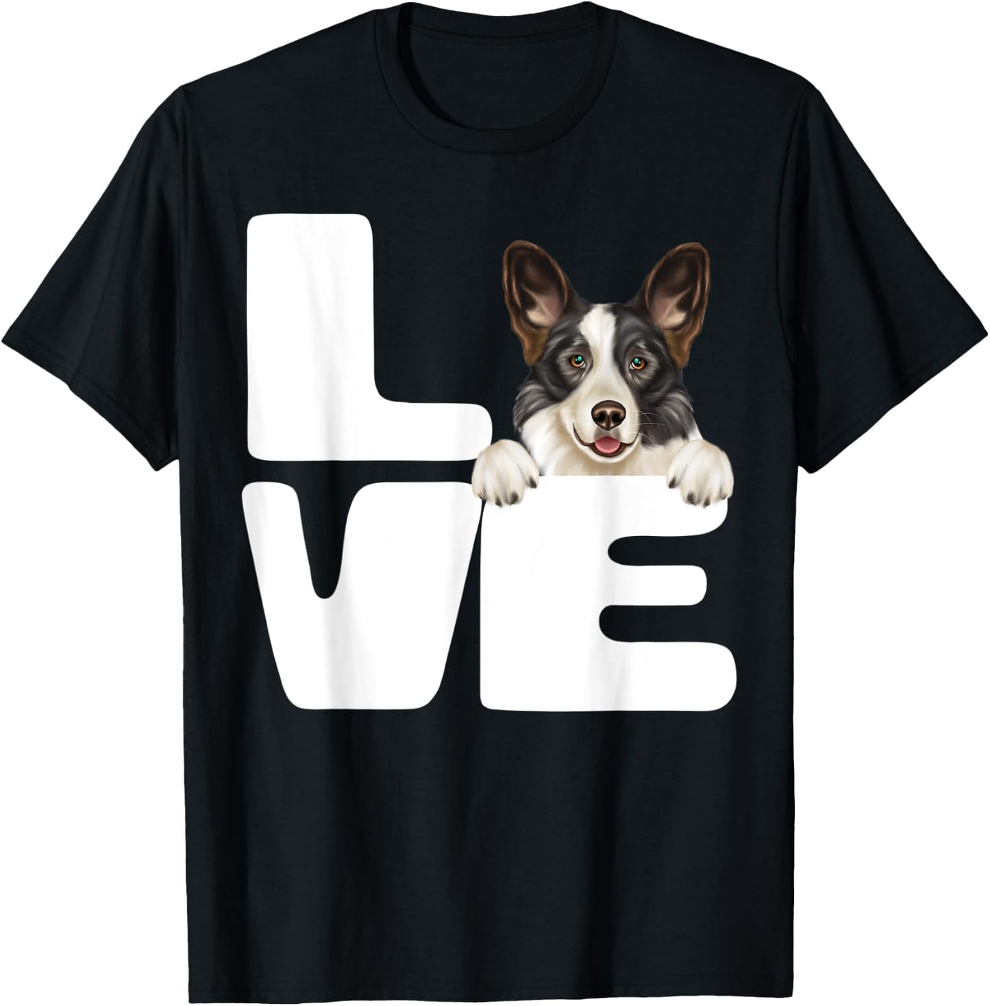 I Love My Cardigan Welsh Corgi Dog Lover T-Shirt - T-Shirt | Black