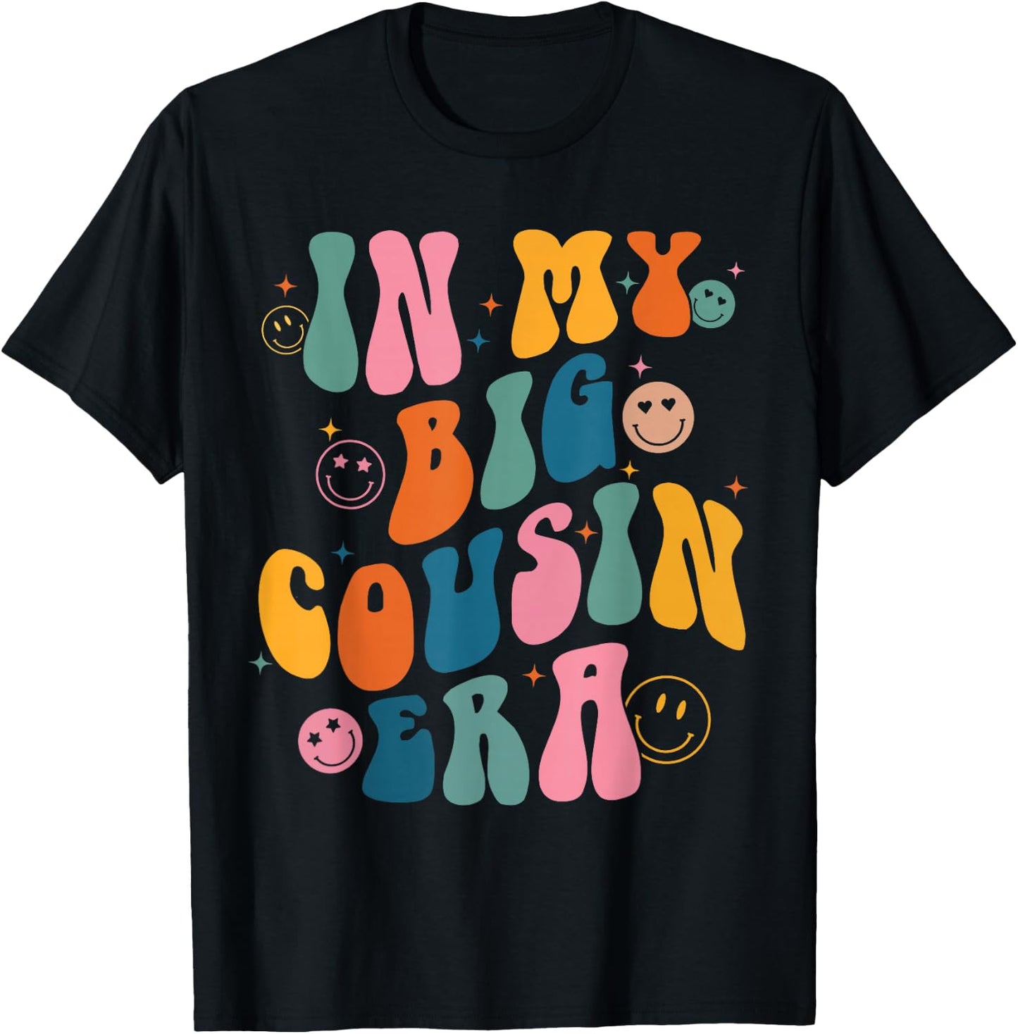 Retro In My Big Cousin Era, Lustig, Coole Cousins Club Kleinkind T-Shirt - T-Shirt | Black