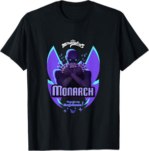 Miraculous Ladybug Villains Collection Monarch T-Shirt - T-Shirt | Black