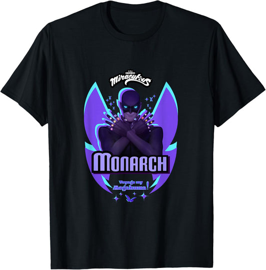 Miraculous Ladybug Villains Collection Monarch T-Shirt - T-Shirt | Black