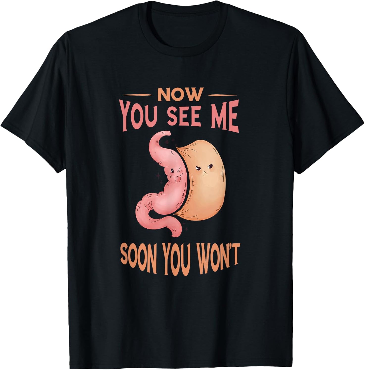 Gastric Surgery Now You See Me Gastric Sleeve Awareness T-Shirt - T-Shirt | Black