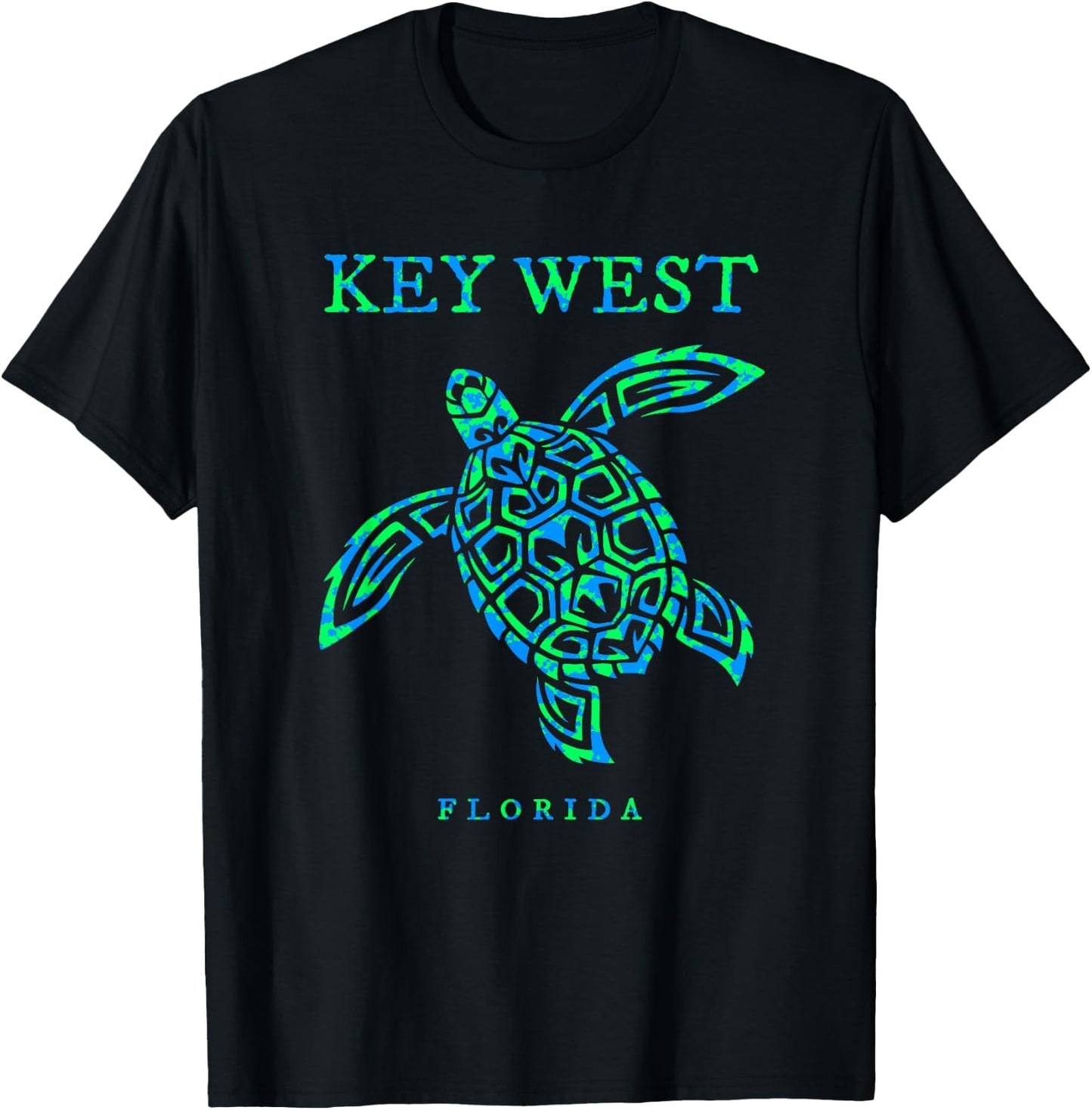 Key West Florida Sea Turtle Boys Girls Toddler T-Shirt - T-Shirt | Black