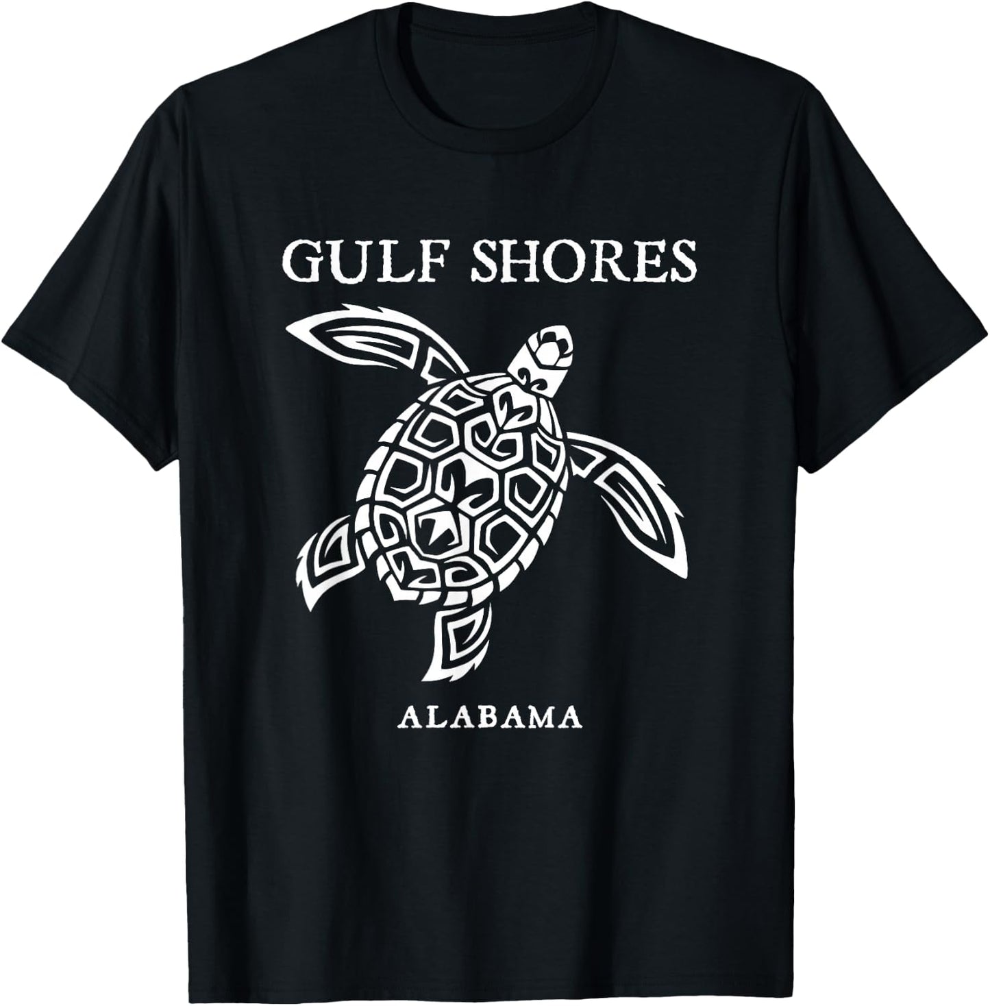 Gulf Shores Alabama Retro Sea Turtle Boys Girls Toddler T-Shirt - T-Shirt | Black
