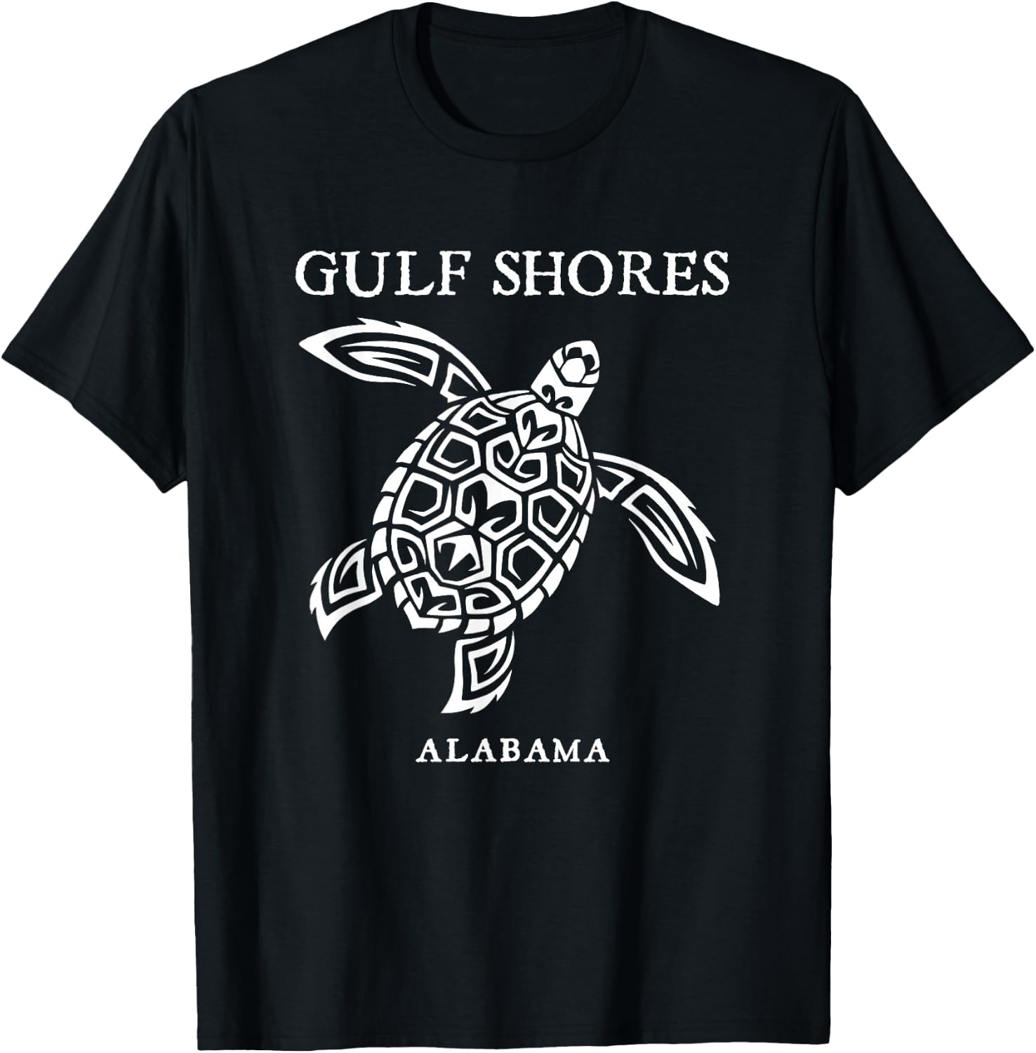 Gulf Shores Alabama Retro Sea Turtle Boys Girls Toddler T-Shirt - T-Shirt | Black