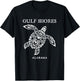 Gulf Shores Alabama Retro Sea Turtle Boys Girls Toddler T-Shirt - T-Shirt | Black