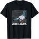 Pigeons Are Liars Aren't Real Spies Birds Pun Gift T-Shirt - T-Shirt | Black