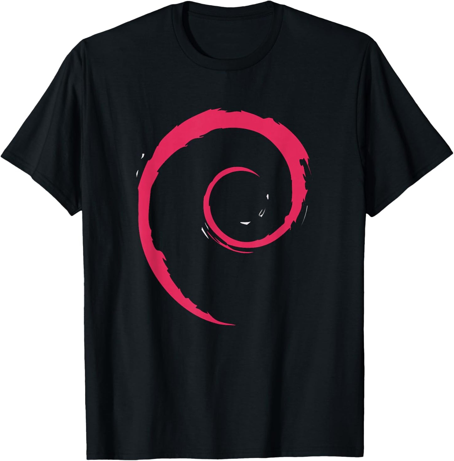 Cool - Debian Spiral Minimalist T-Shirt - T-Shirt | Black