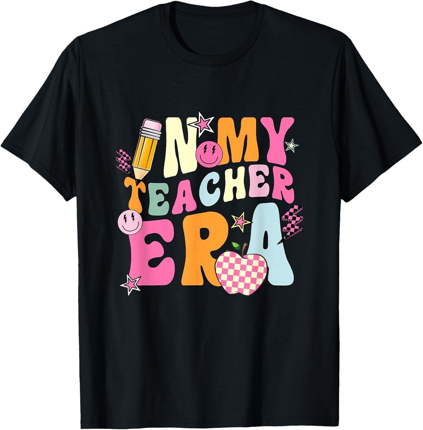 In My Teacher Era First Day Of School Back To School Retro T-Shirt - T-Shirt | Black