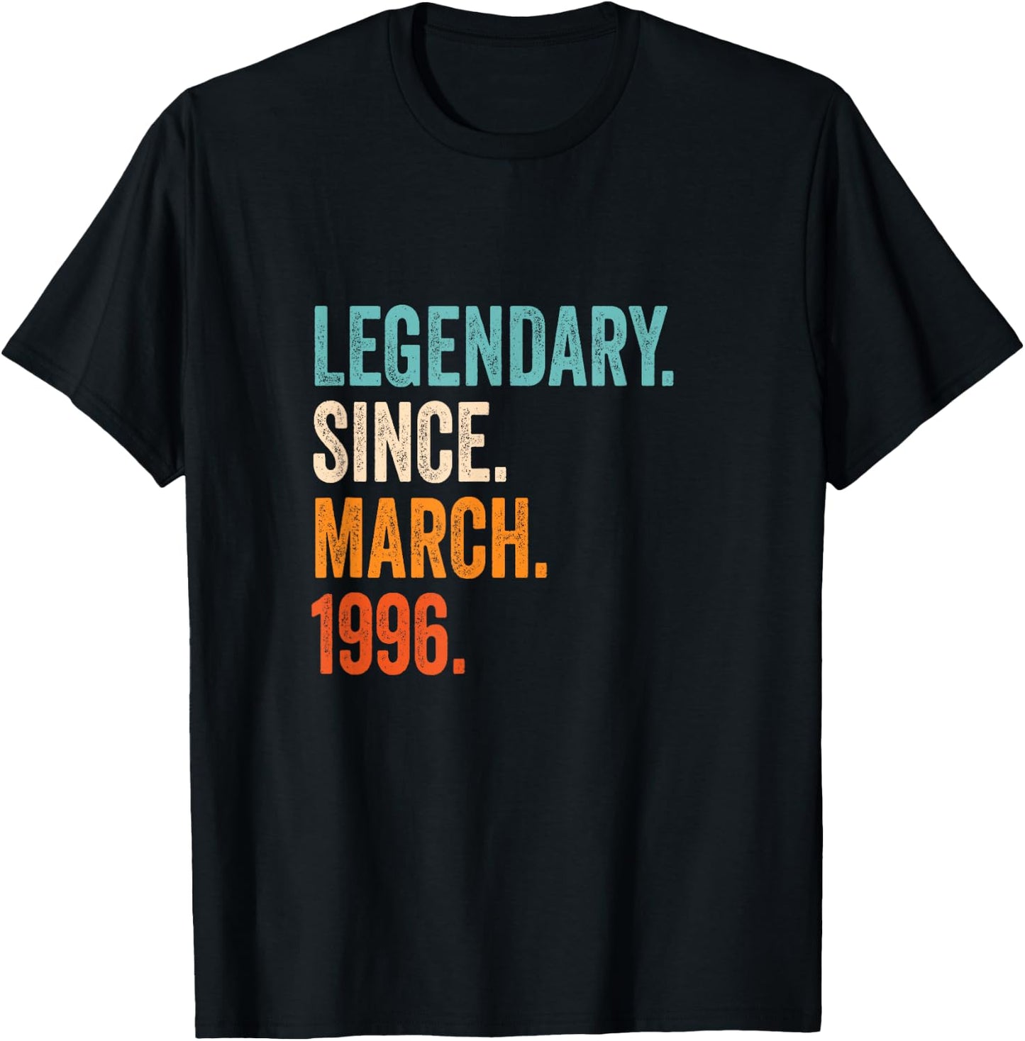 Legendary Since March 1996 T-Shirt - T-Shirt | Black
