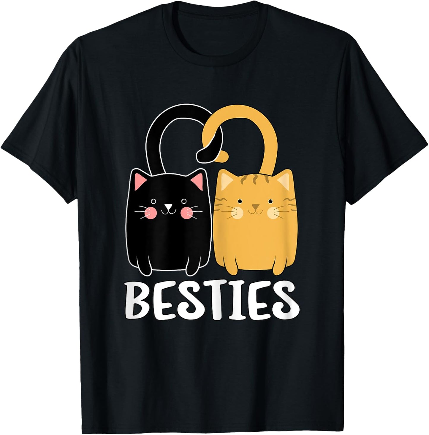 Best Friends Beste Freundin für 2 Mädchen Katzen Partnerlook T-Shirt - T-Shirt | Black