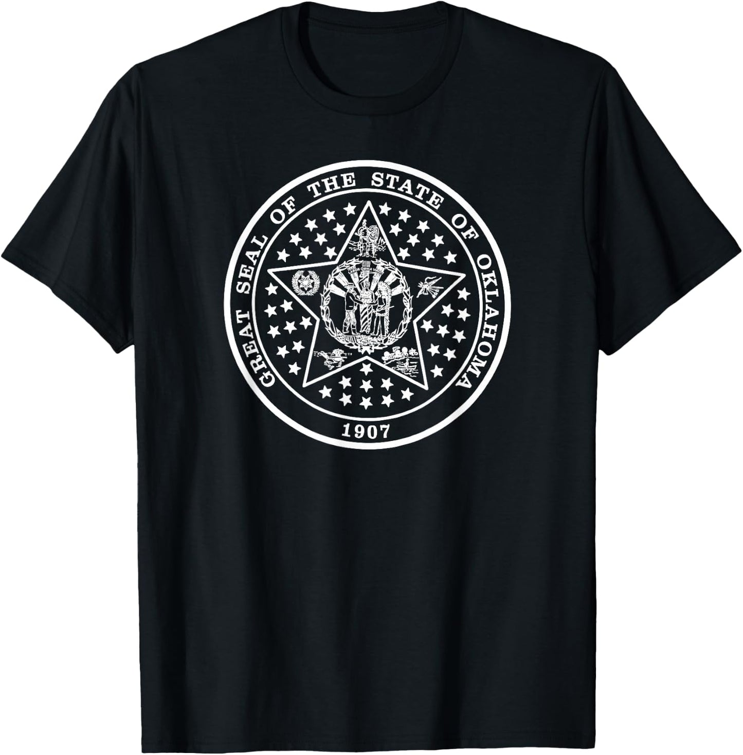 Oklahoma State Flag T-Shirt - T-Shirt | Black