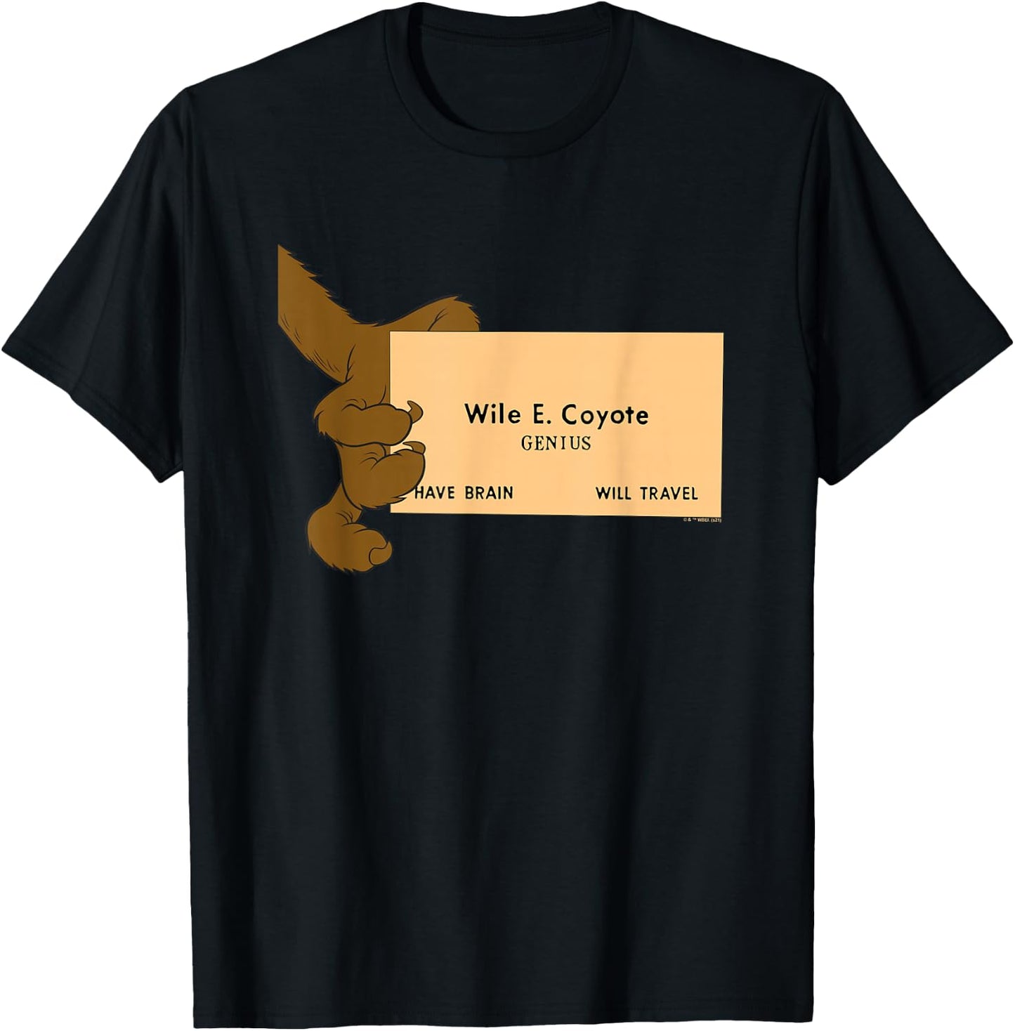 Looney Tunes Wile E. Coyote Genius T-Shirt - T-Shirt | Black