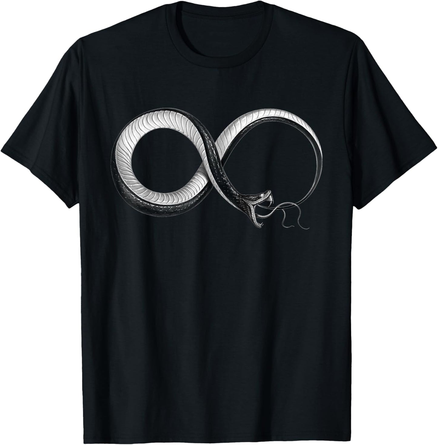 Infinity Snake Occult Ouroboros T-Shirt - T-Shirt | Black