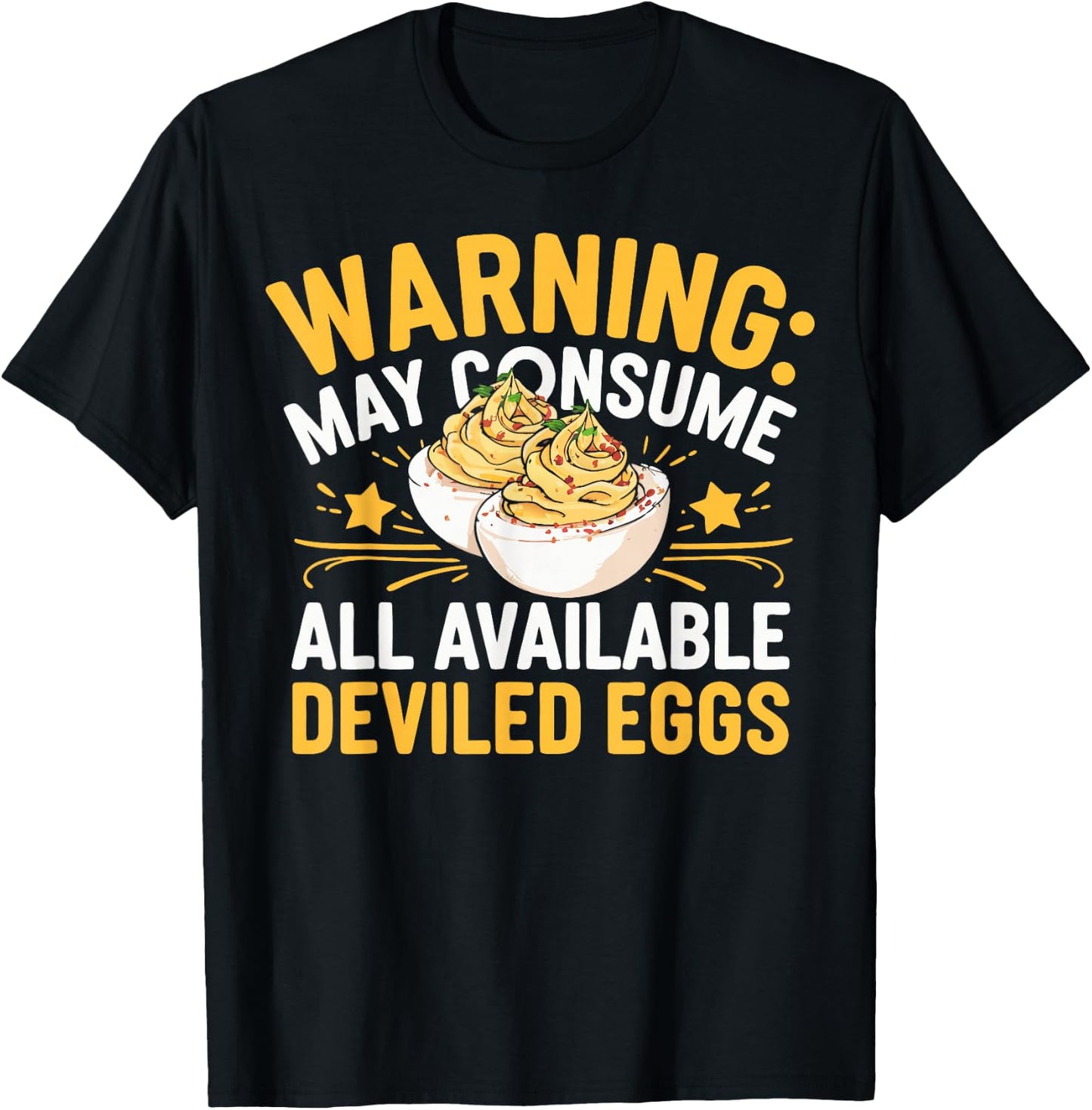 Thanksgiving Family Dinner Funny Deviled Eggs T-Shirt - T-Shirt | Black