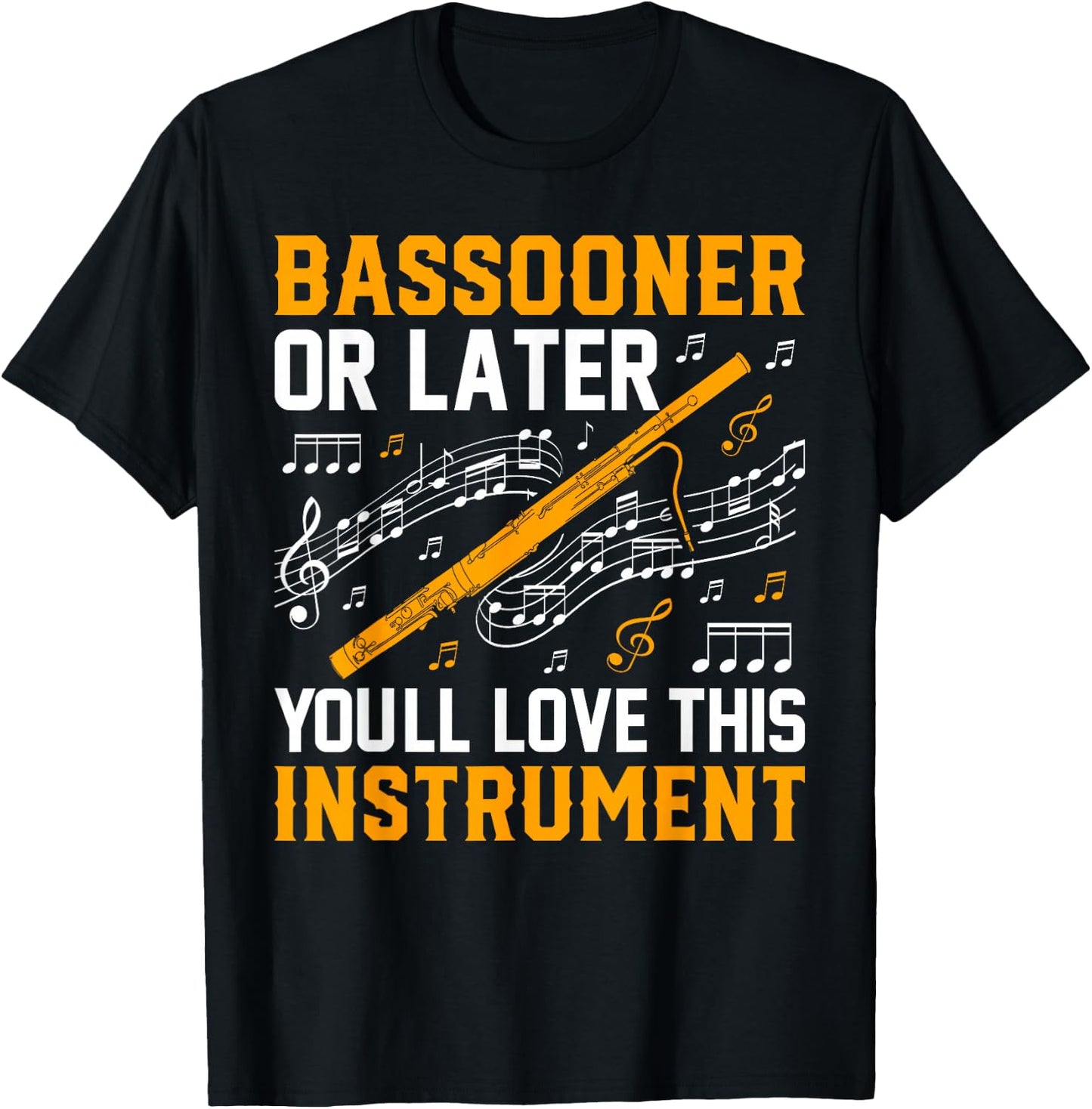 Bassoon Player Music Orchestra Bassoon & Bassoonist T-Shirt - T-Shirt | Black