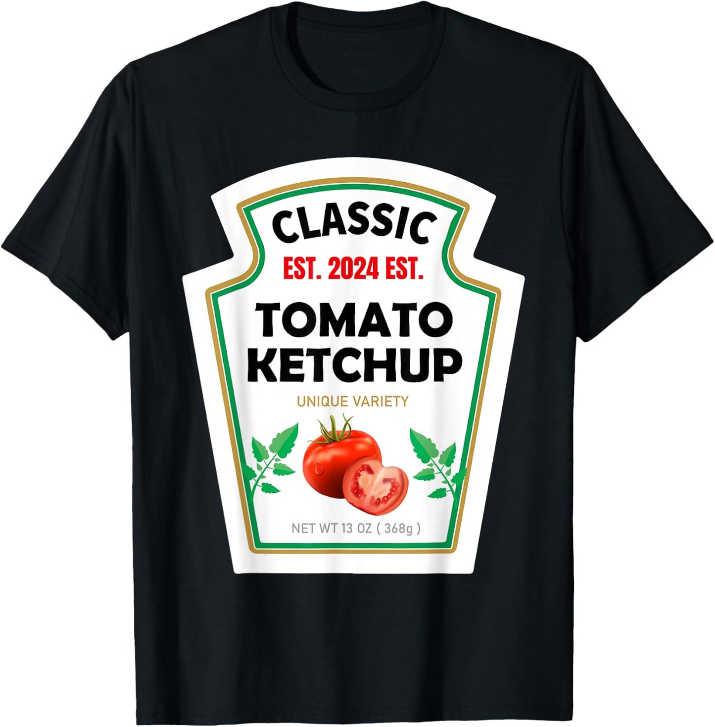 Red Ketchup DIY Costume Matching Couples Groups Halloween T-Shirt - T-Shirt | Black