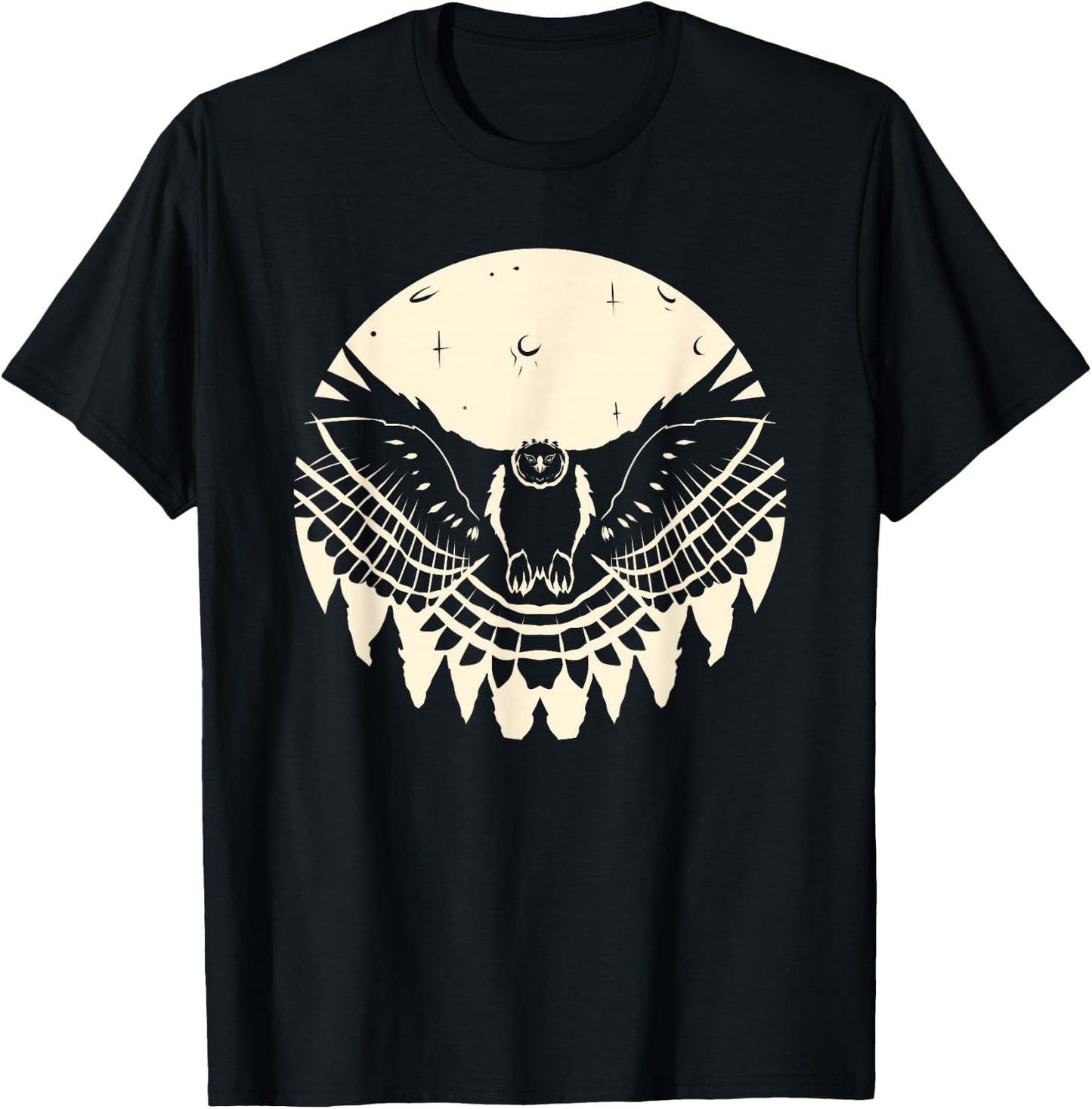 Harpyie Vor Dem Mond Greifvogel Adler Vogel Harpy Eagle T-Shirt - T-Shirt | Black