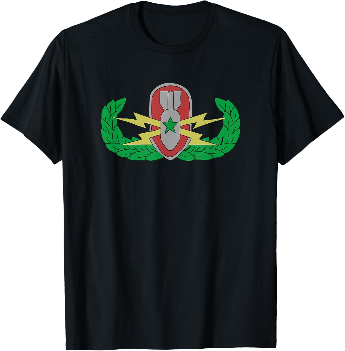 EOD Badge Warrior - Explosive Ordnance Disposal T-Shirt - T-Shirt | Black