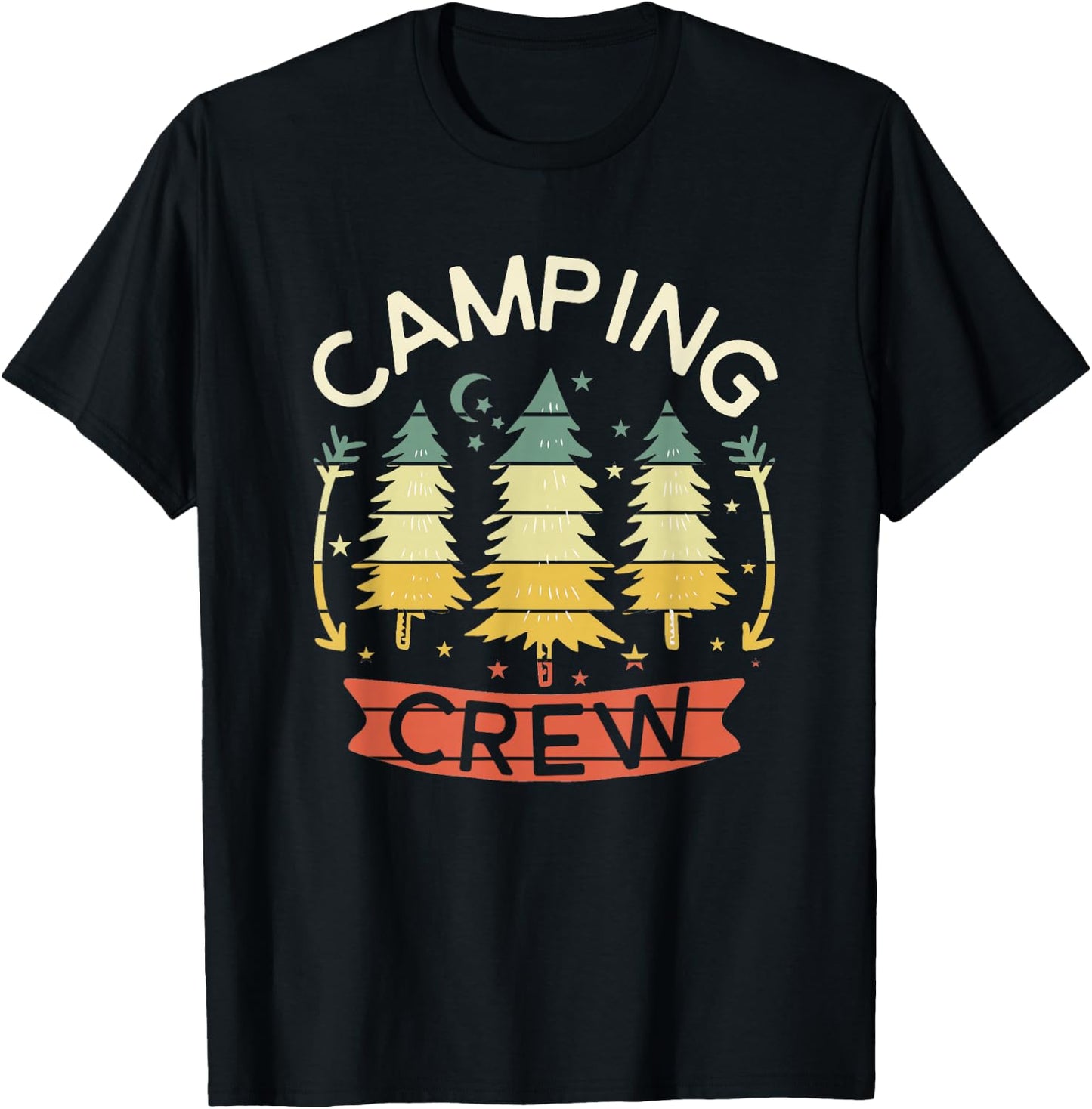Camping Crew Shirt Kids Family Camping Shirts Matching Group T-Shirt - T-Shirt | Black