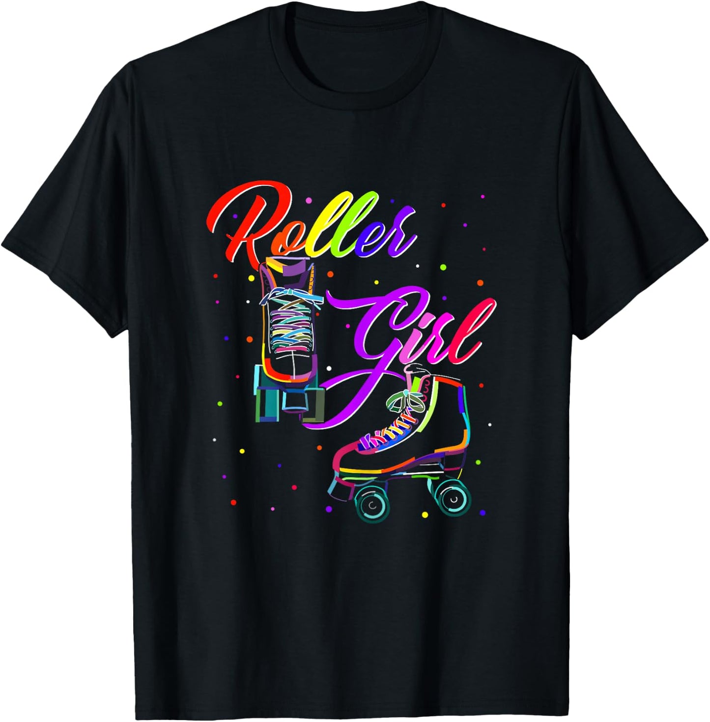 Women's Roller Skates Roller Girl Roller Skates Roller Skates Shirt Girls , black T-Shirt - T-Shirt | Black