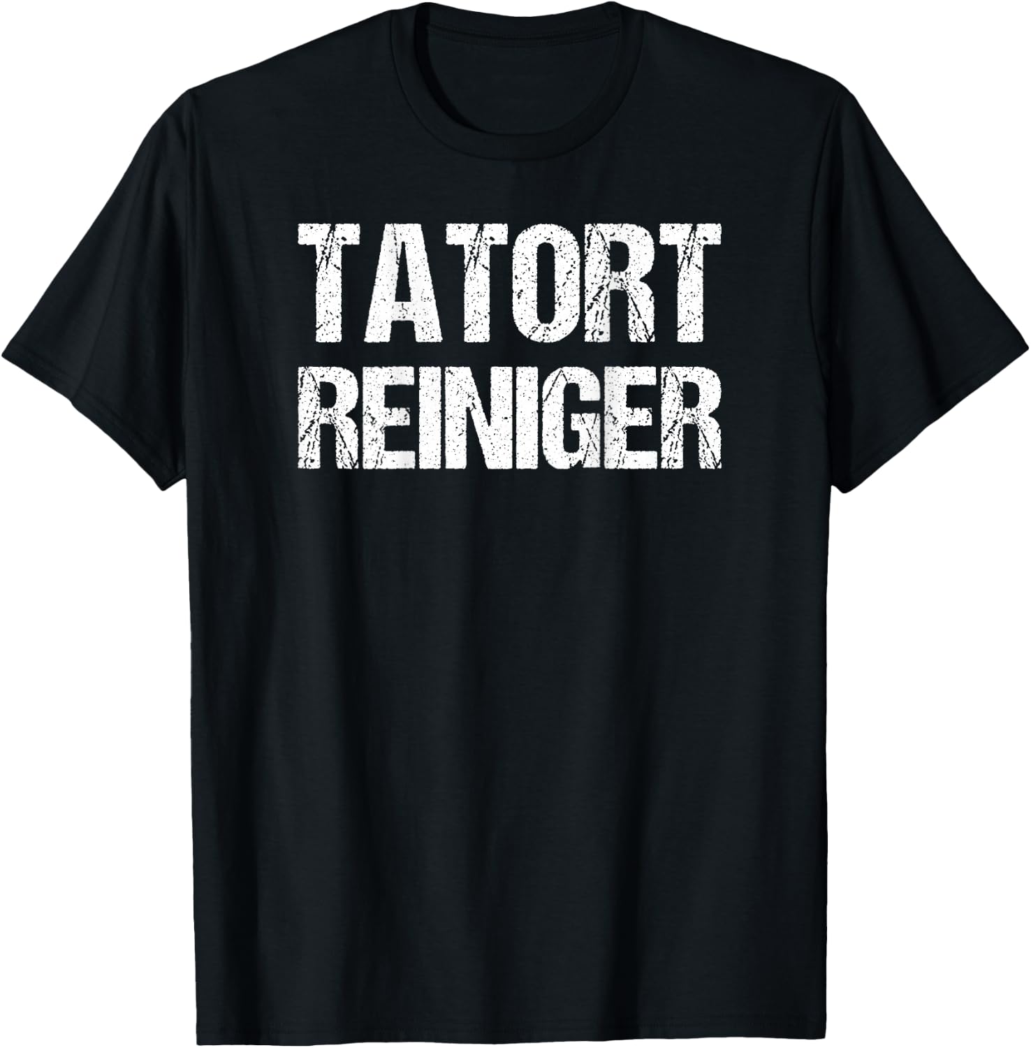 Tatort Cleaner Costume Fancy Dress Moth Party Funny , black T-Shirt - T-Shirt | Black