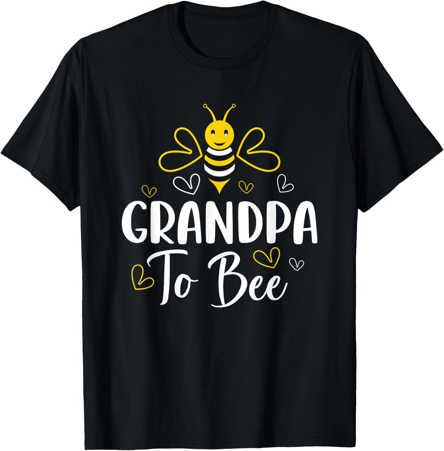 Grandpa to Bee Pregnancy Announcement Baby Shower Grandpa T-Shirt - T-Shirt | Black