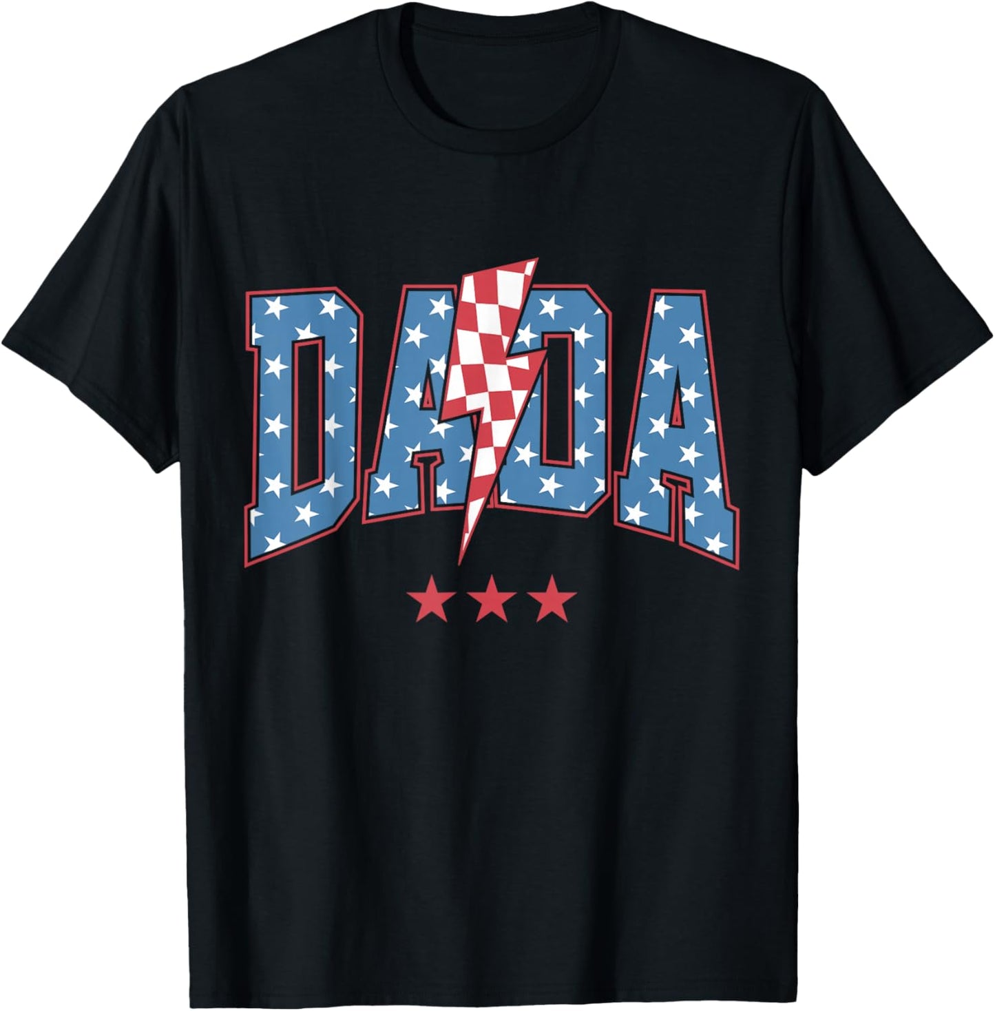 Mama Dada Mini 4th of July American Family Matching T-Shirt - T-Shirt | Black