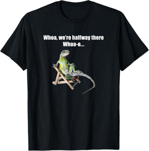 Funny Misheard Lyric - Lizard on a chair T-Shirt - T-Shirt | Black