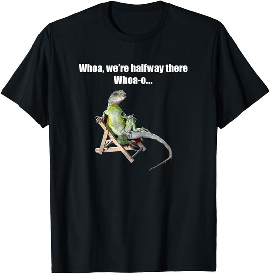Funny Misheard Lyric - Lizard on a chair T-Shirt - T-Shirt | Black