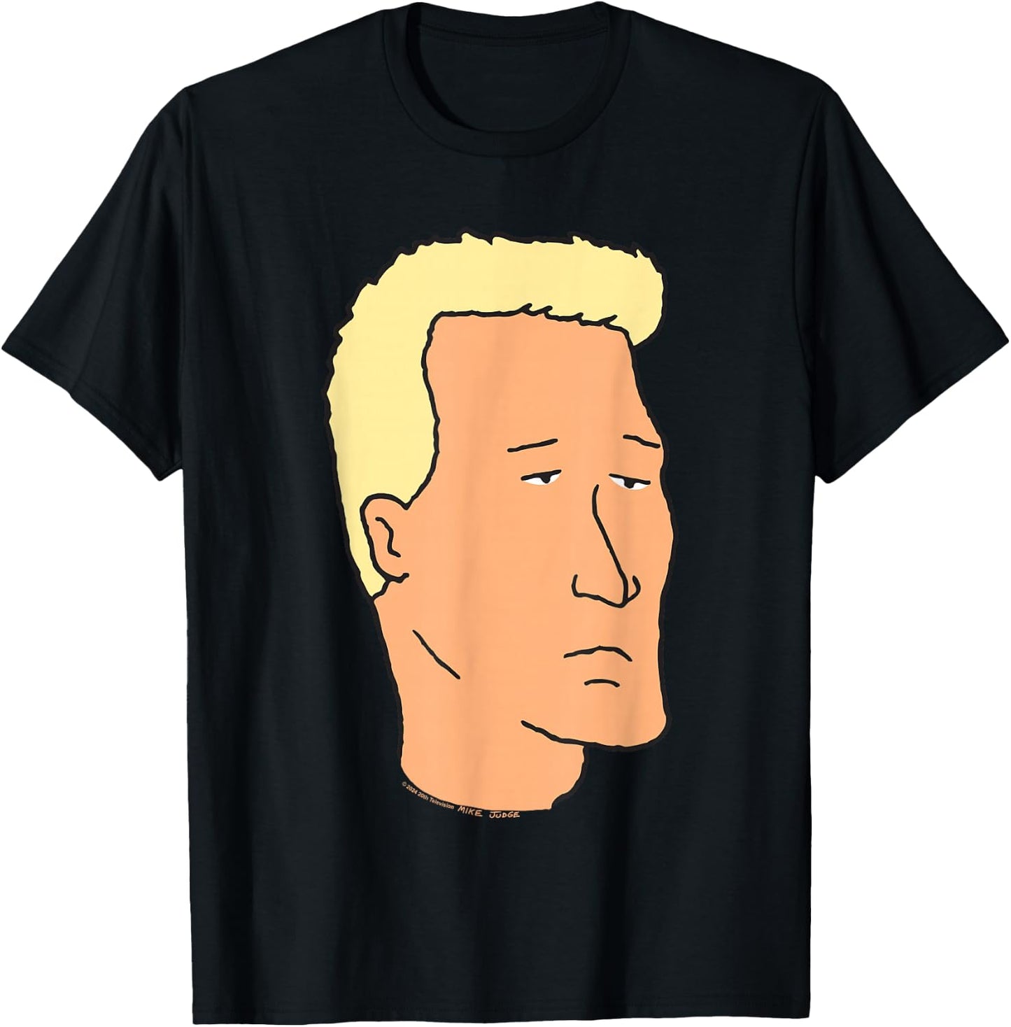 King Of The Hill Boomhauer Simple Portrait T-Shirt - T-Shirt | Black