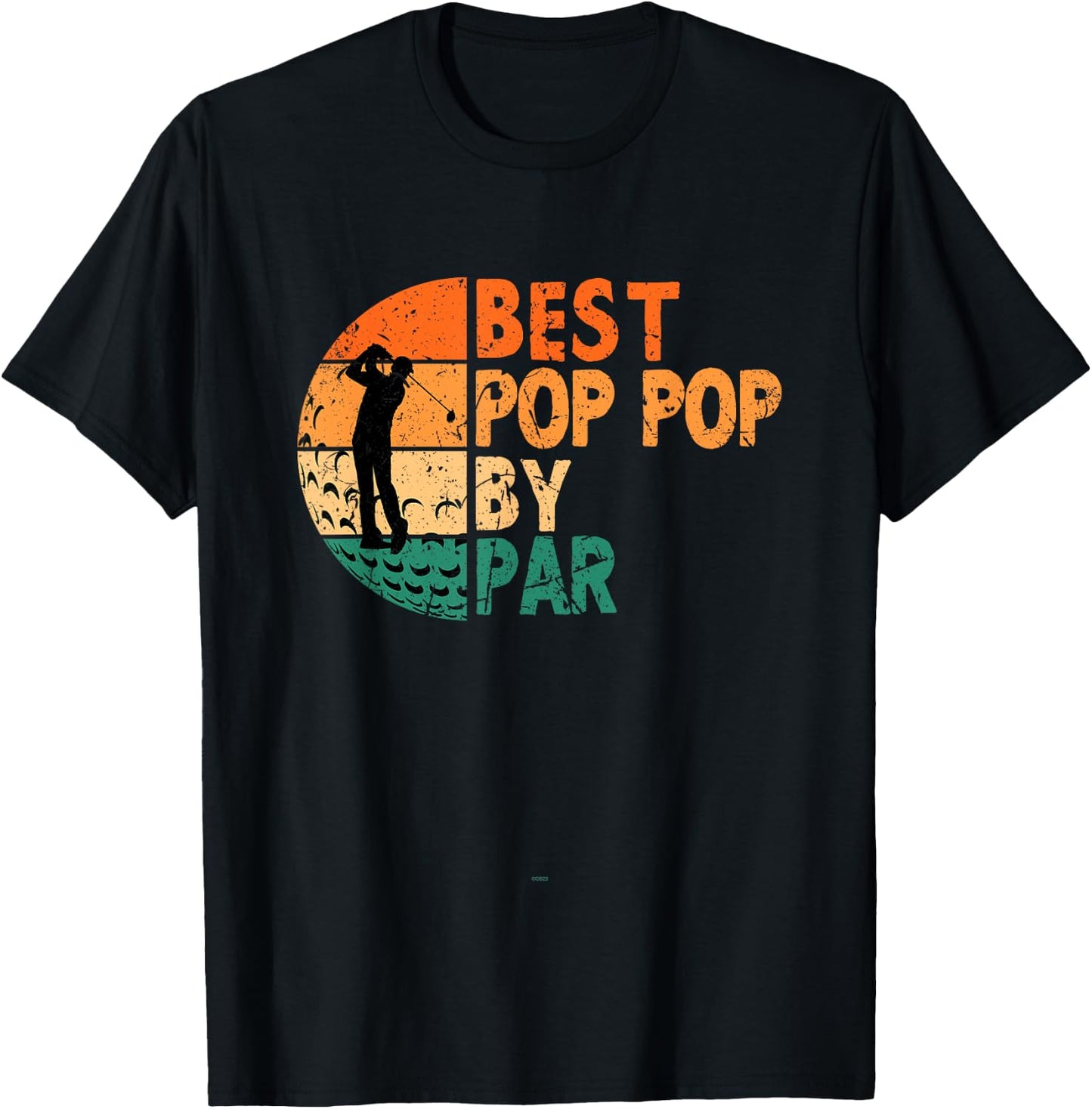 Best Pop-Pop By Par Golfing Golf Golfer Funny PopPop T-Shirt - T-Shirt | Black