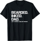 Bearded Inked Dad - Father's Day Gift T-Shirt - T-Shirt | Black