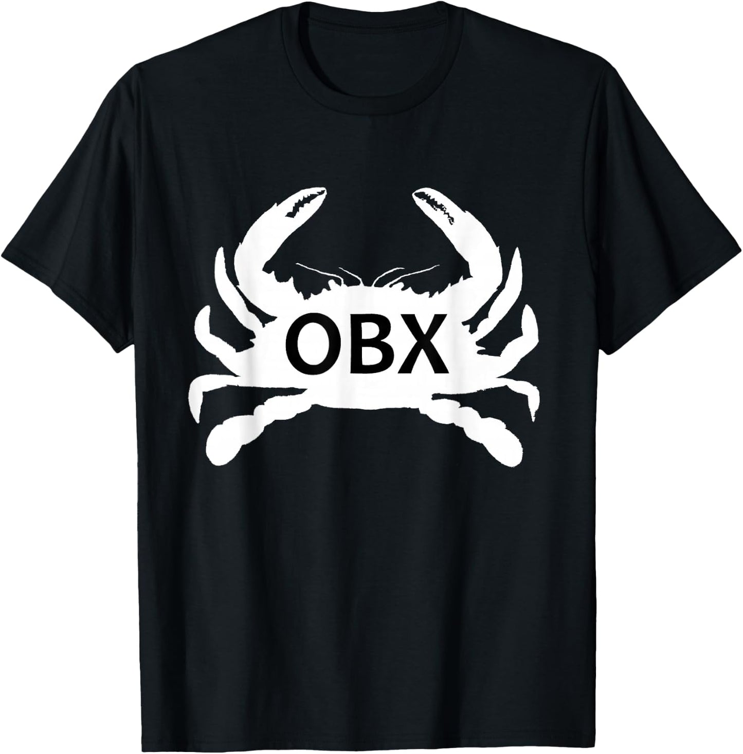 OBX NC Blue Crab Silhouette T-Shirt - T-Shirt | Black