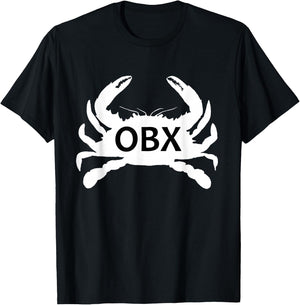OBX NC Blue Crab Silhouette T-Shirt - T-Shirt | Black