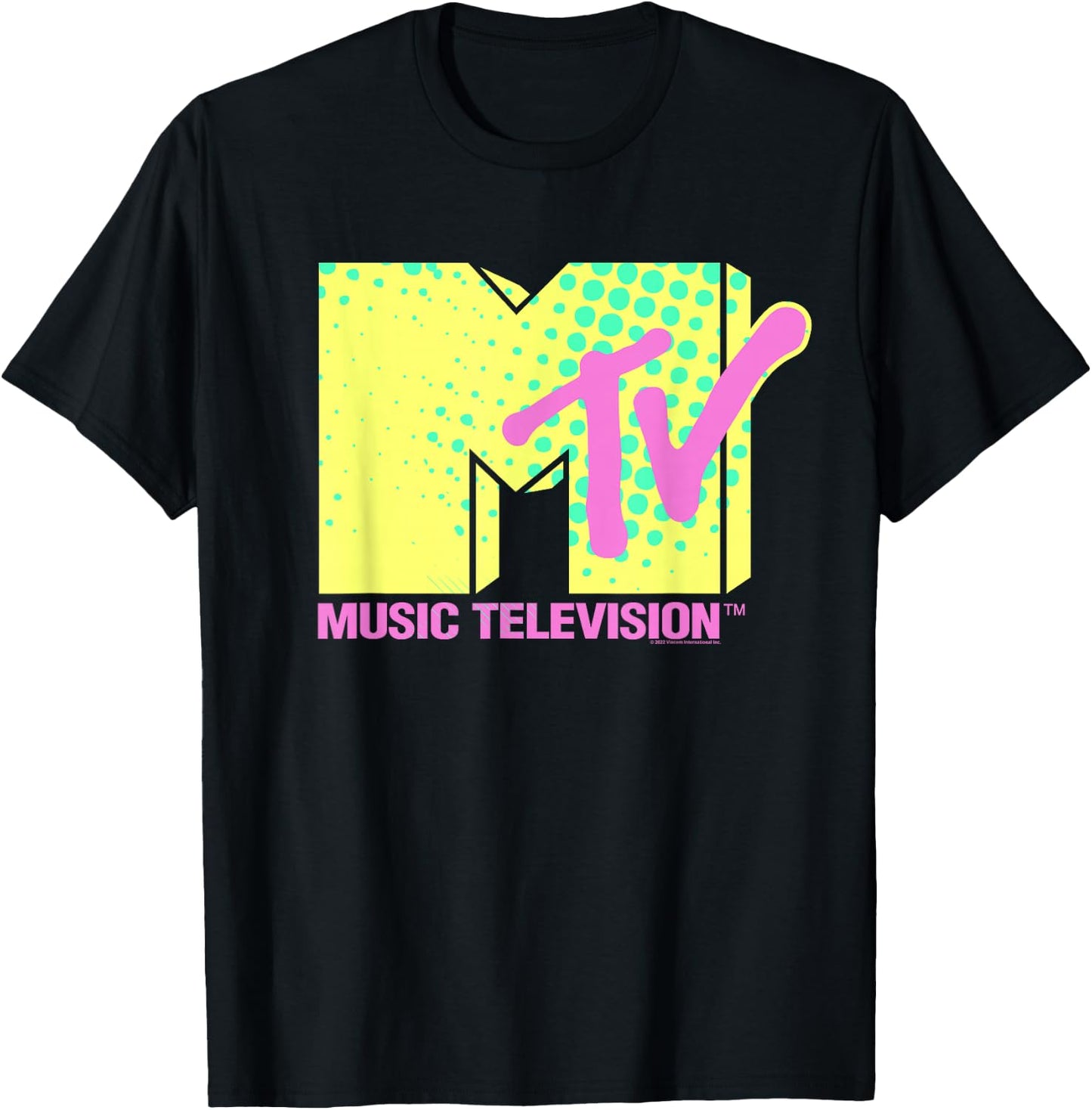 MTV Neon Logo , black T-Shirt - T-Shirt | Black