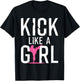 Cool Karate Gift Kickboxing Karate Lover Taekwondo Cute Karate Design For Girls Women Kids Martial Arts Kung Fu Black T-Shirt - T-Shirt | Black