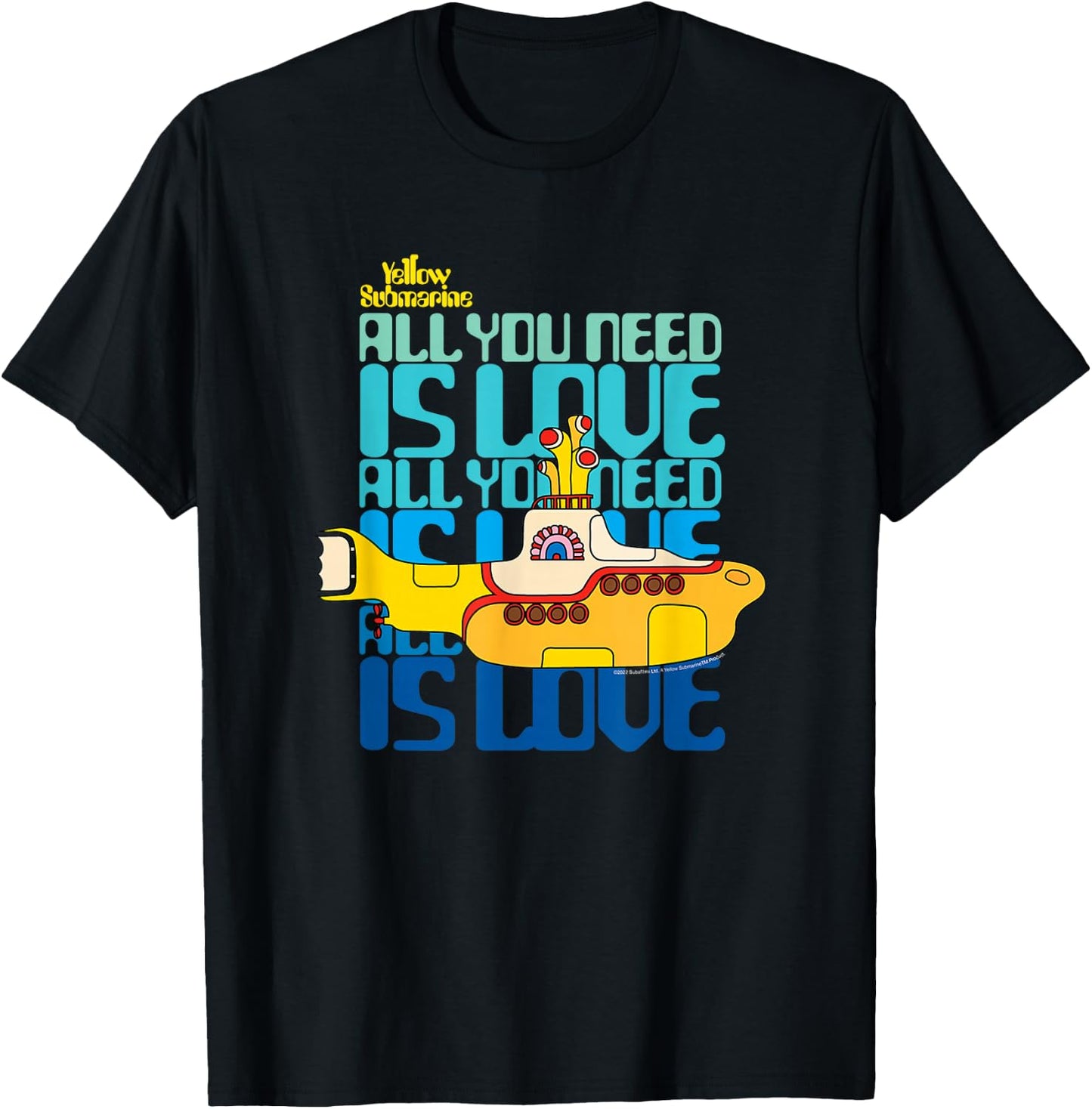 The Beatles - Alles was du brauchst ist Liebe T-Shirt - T-Shirt | Black