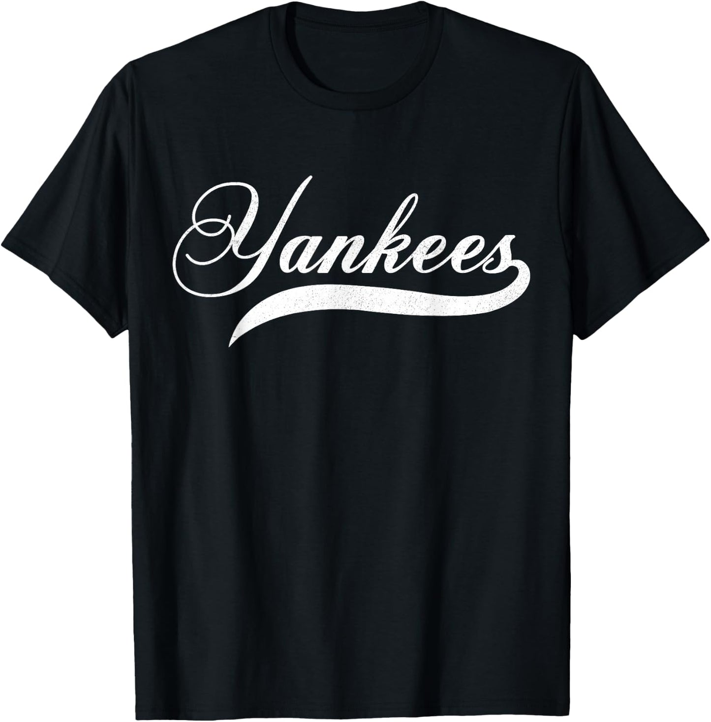 Yankees Vintage Retro Style Classic 70s & 80s T-Shirt - T-Shirt | Black